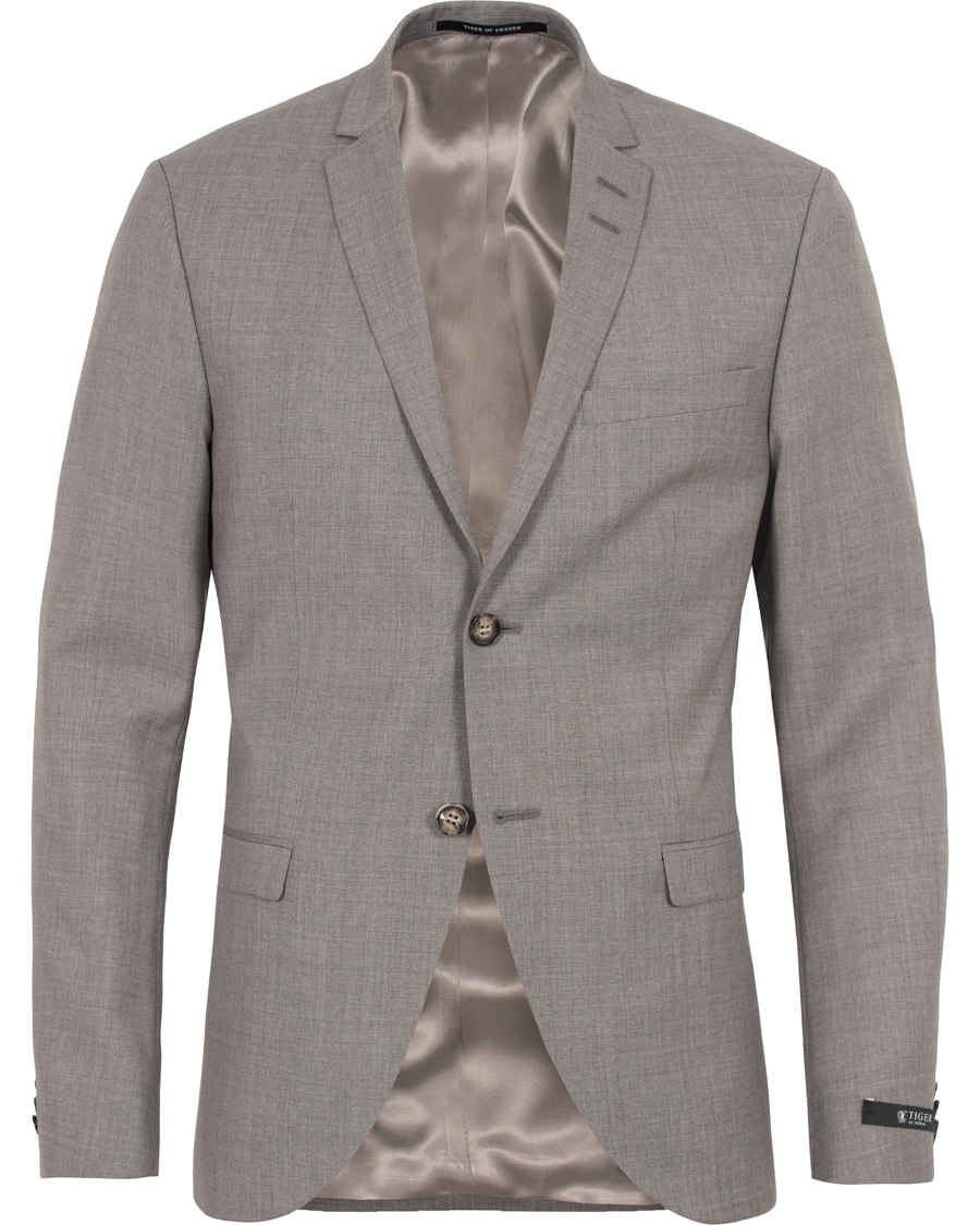 Herre | Jakkesæt | Tiger of Sweden | Jil 100% Wool Suit Light Grey