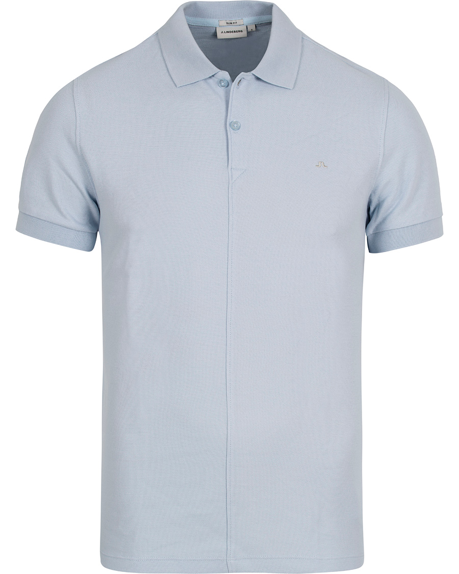 Herre | Polotrøjer | J.Lindeberg | Rubi Slim JL Pique Light Blue