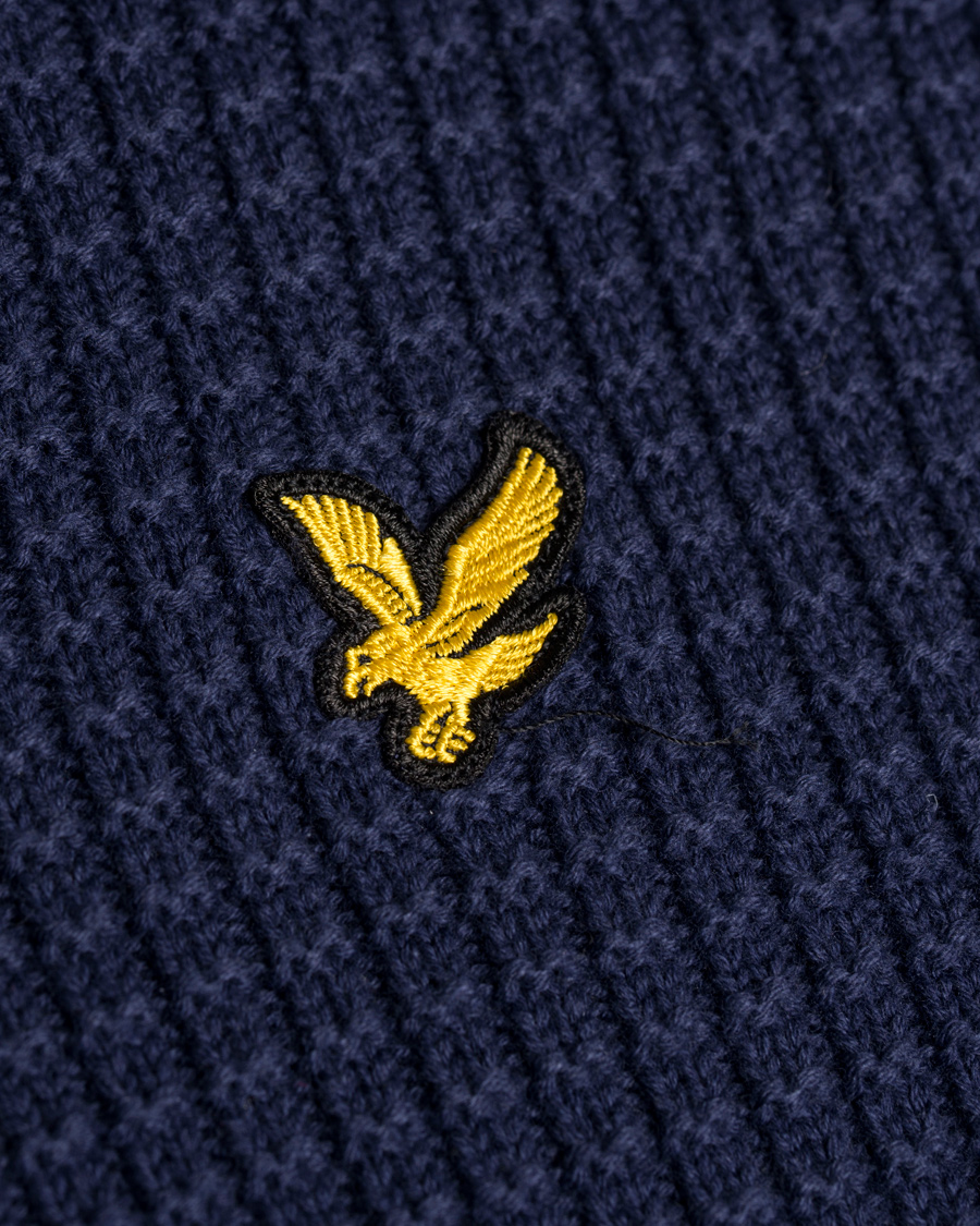 Herre | Trøjer | Lyle & Scott | Crew Neck Garter Bomber Navy