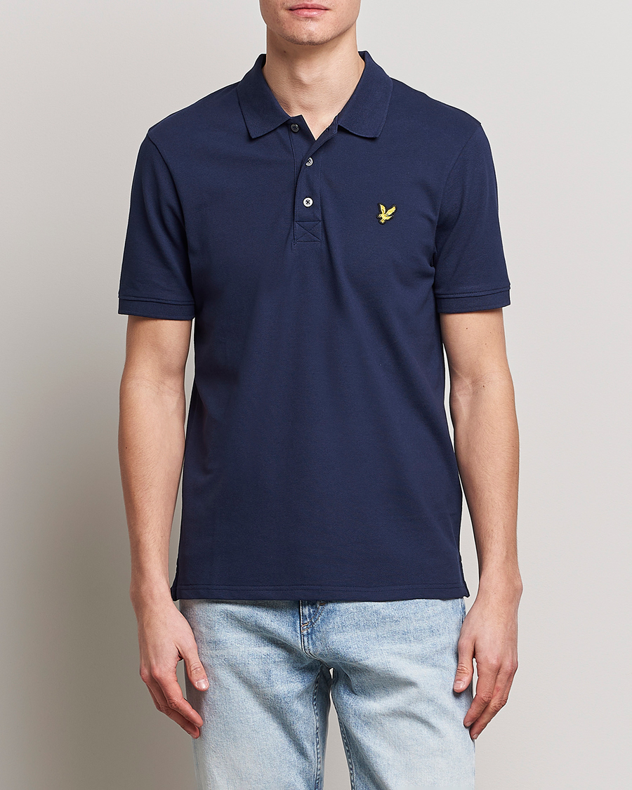 Herre | Lyle & Scott | Lyle & Scott | Plain Pique Polo Dark Navy