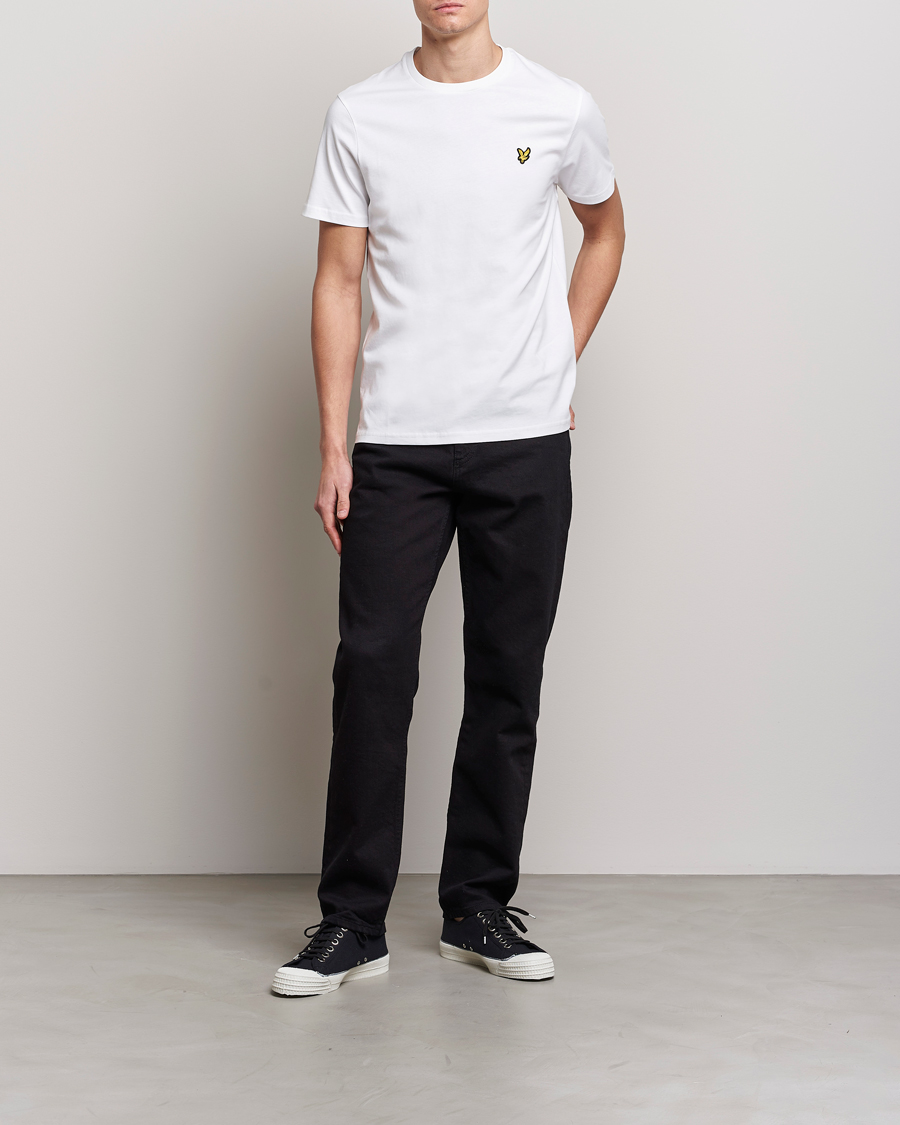 Herre |  | Lyle & Scott | Plain Crew Neck Cotton T-Shirt White