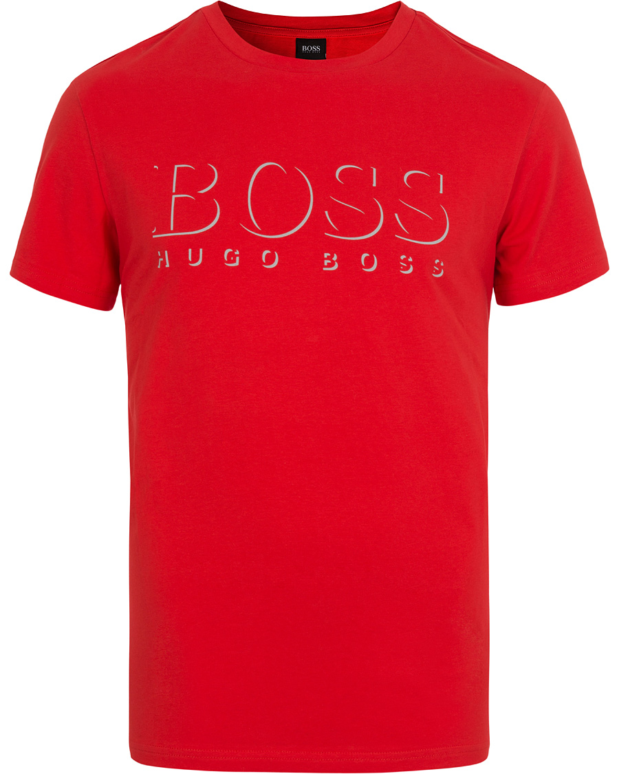Herre | T-Shirts | BOSS BLACK | BOSS T-Shirts Logo Bright Red