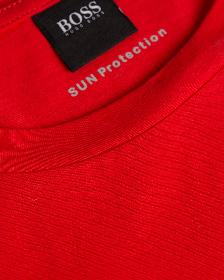 Herre | T-Shirts | BOSS BLACK | BOSS T-Shirts Logo Bright Red