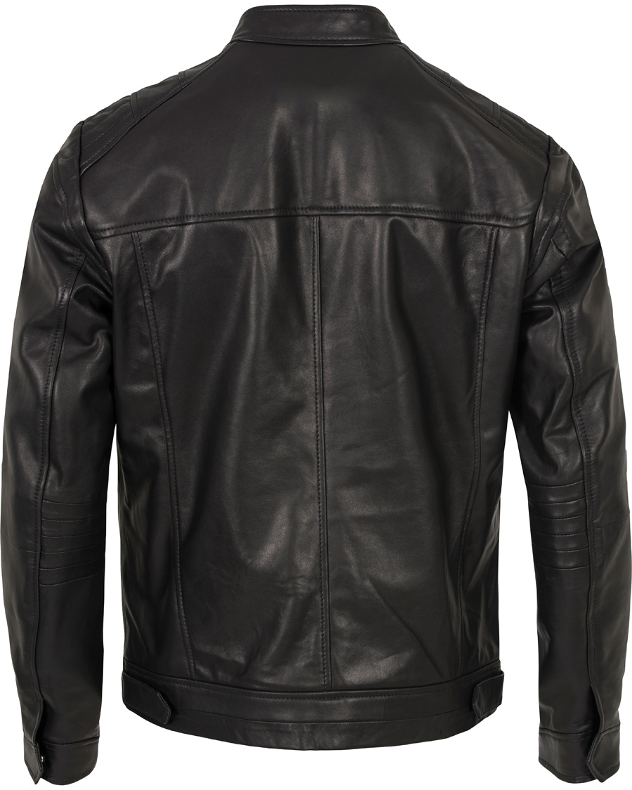 Herre | Jakker | HUGO | Lank Leather Jacket Black