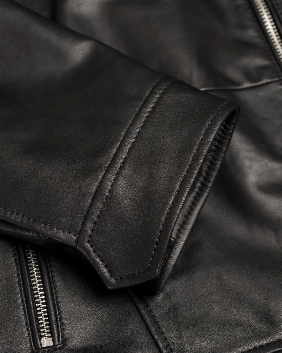 Herre | Jakker | HUGO | Lank Leather Jacket Black