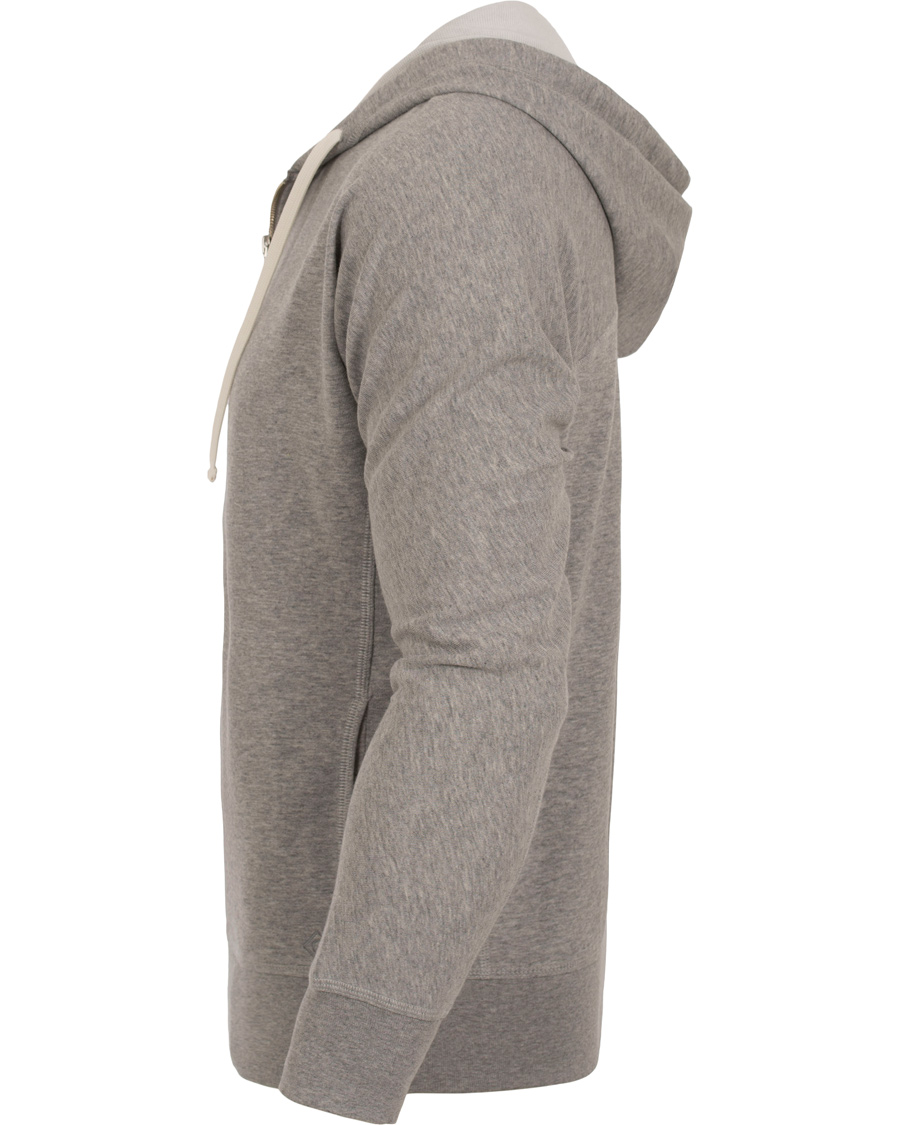 Herre | Trøjer | GANT Diamond G | Full Zip Hoodie Light Grey Melange