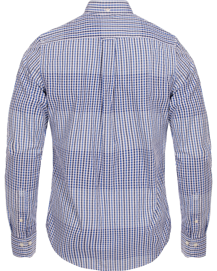 Herre | Skjorter | GANT Diamond G | Check Block Fitted Body Shirt Yale Blue