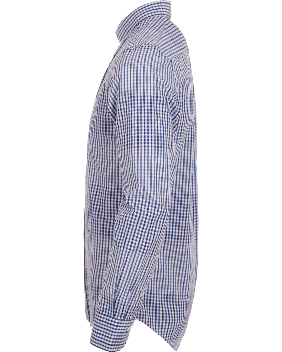 Herre | Skjorter | GANT Diamond G | Check Block Fitted Body Shirt Yale Blue