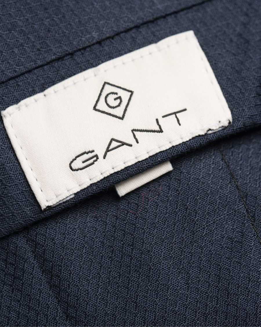 Herre | Bukser | GANT Diamond G | Tailored Slim Travel Pant Ink