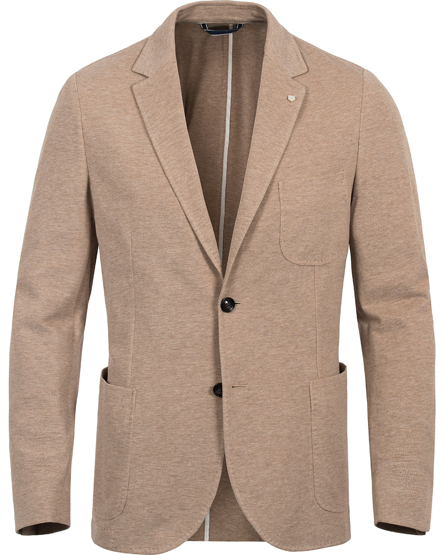 Herre | Blazere & jakker | GANT | The Jersey Weekender Fit Blazer Dark Khaki