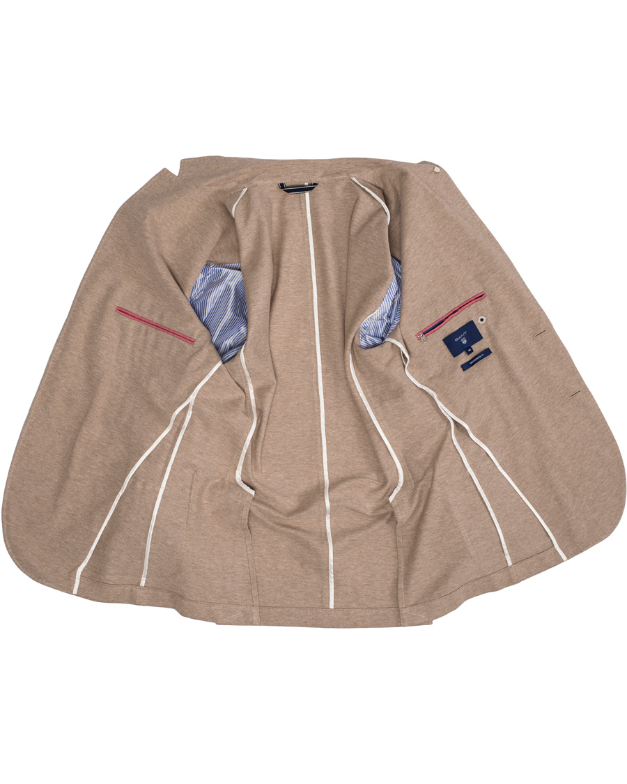 Herre | Blazere & jakker | GANT | The Jersey Weekender Fit Blazer Dark Khaki