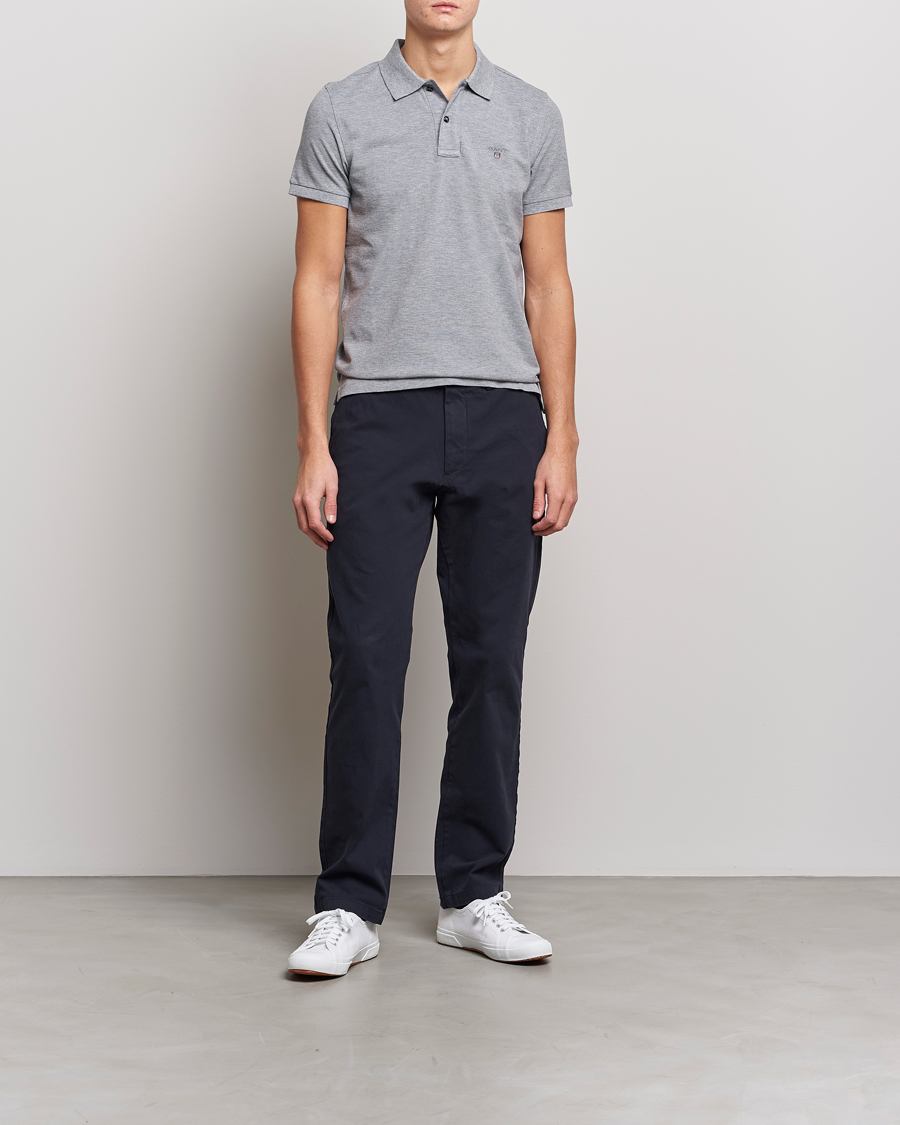 Herre | Polotrøjer | GANT | The Original Polo Grey Melange