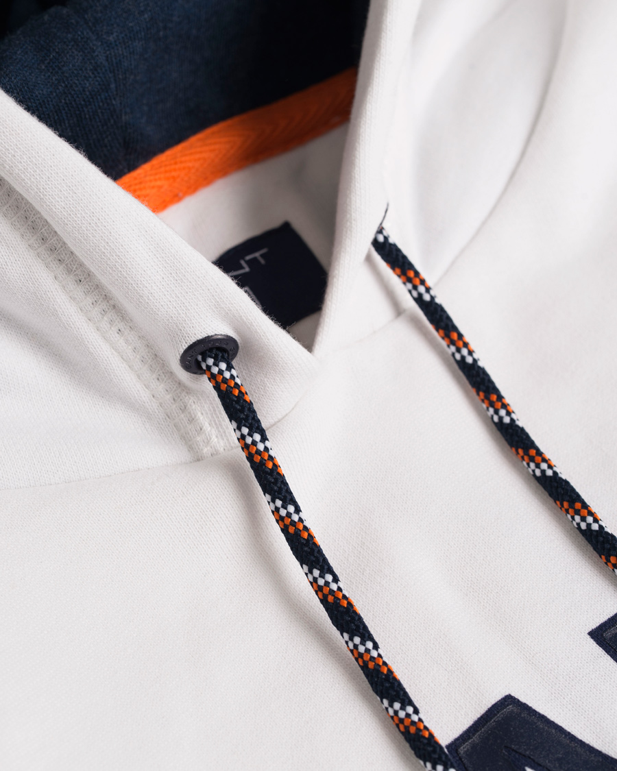 Herre | Trøjer | GANT | U.S - 49 Hoodie White
