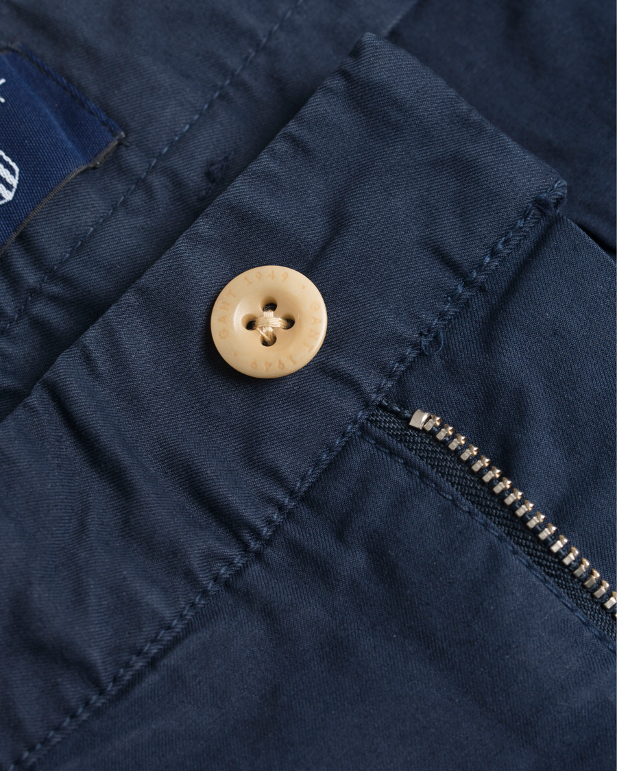 Herre | Shorts | GANT | Summer Chino Shorts Evening Blue