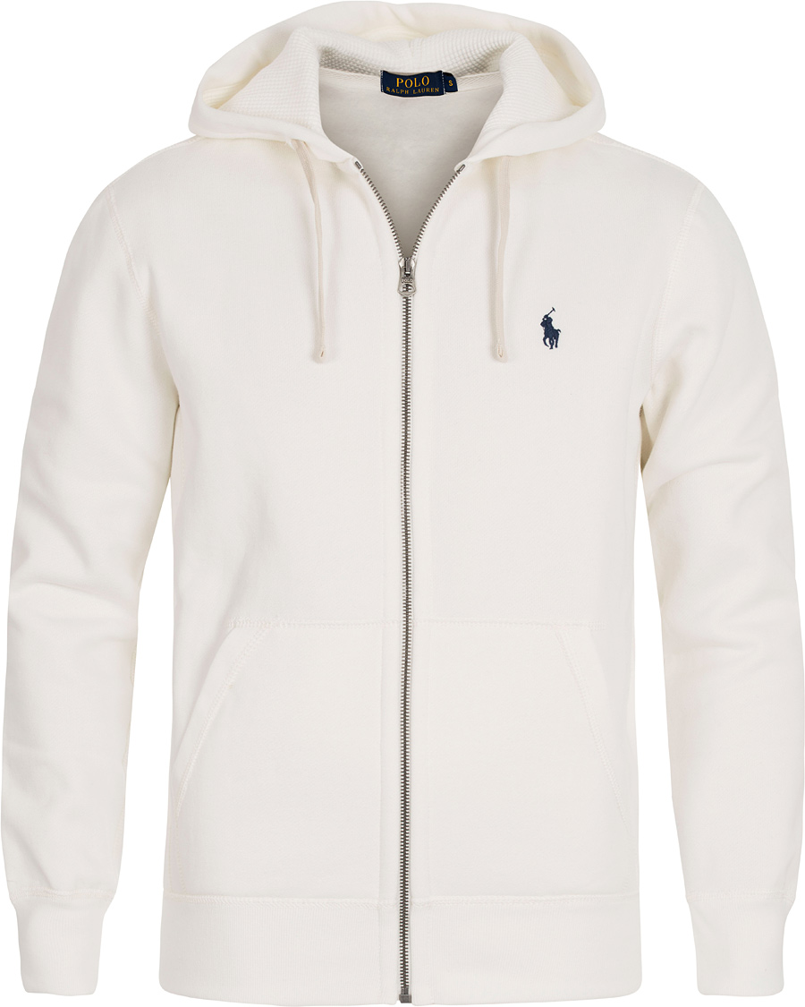 Herre | Trøjer | Polo Ralph Lauren | Full Zip Hoodie Deckwash White