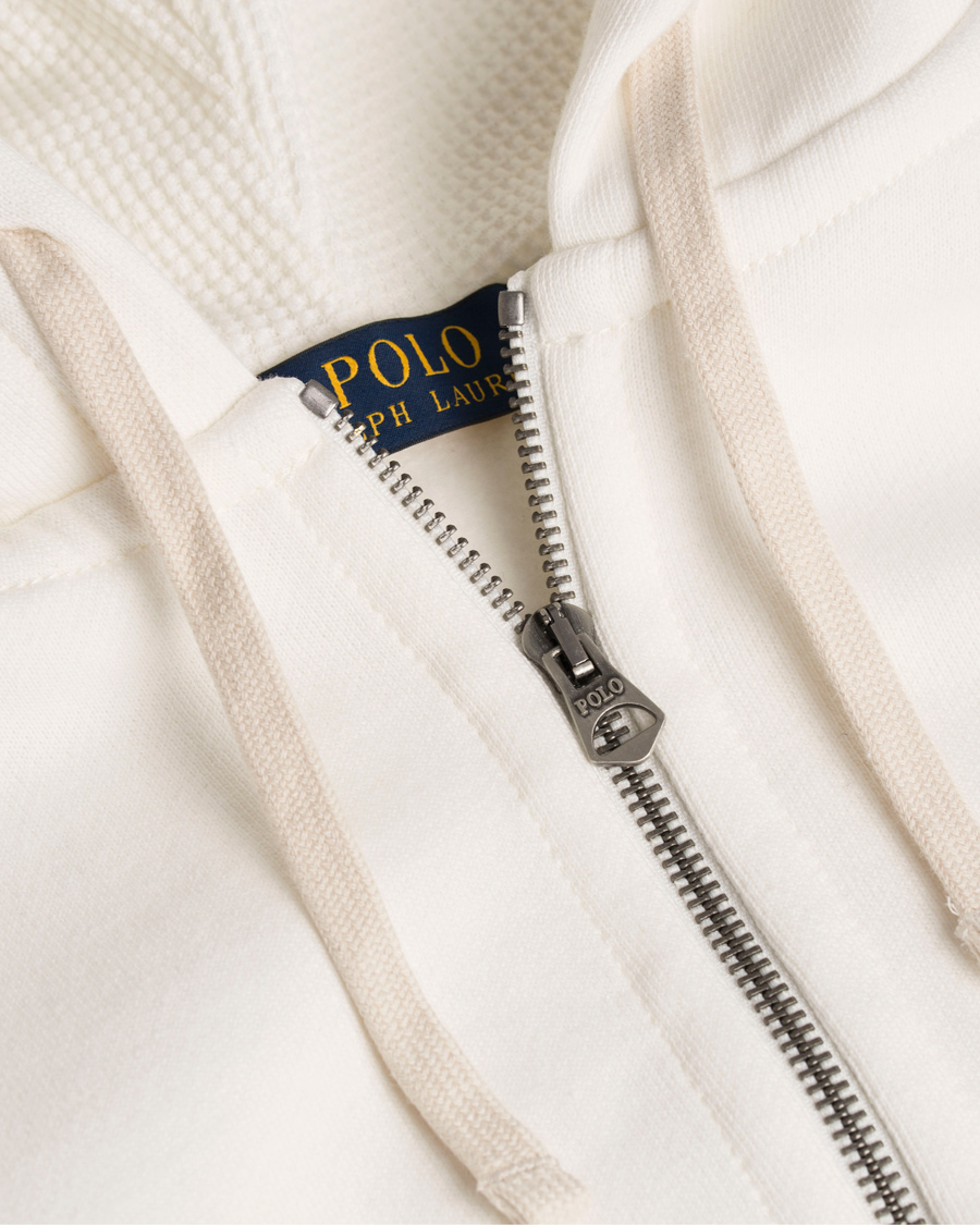 Herre | Trøjer | Polo Ralph Lauren | Full Zip Hoodie Deckwash White
