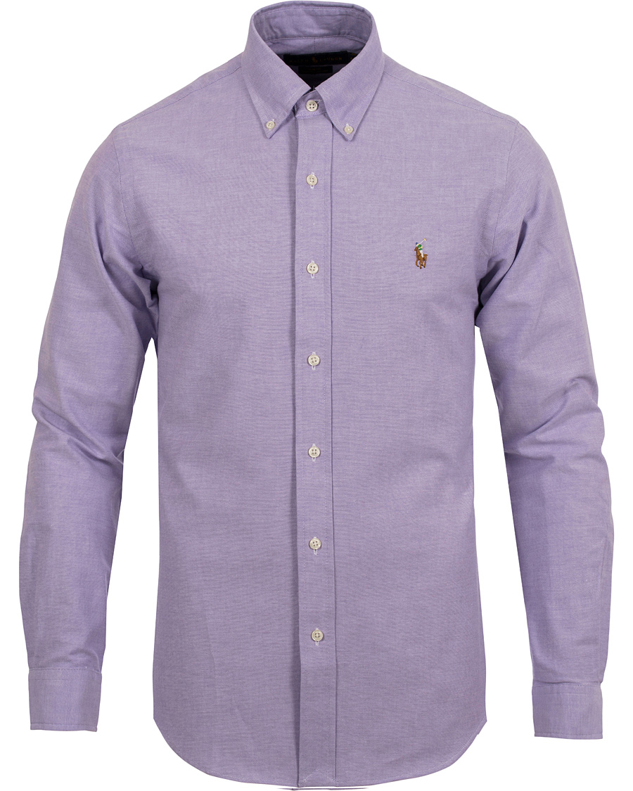 Herre | Skjorter | Polo Ralph Lauren | Slim Fit Oxford Stretch Shirt Violet