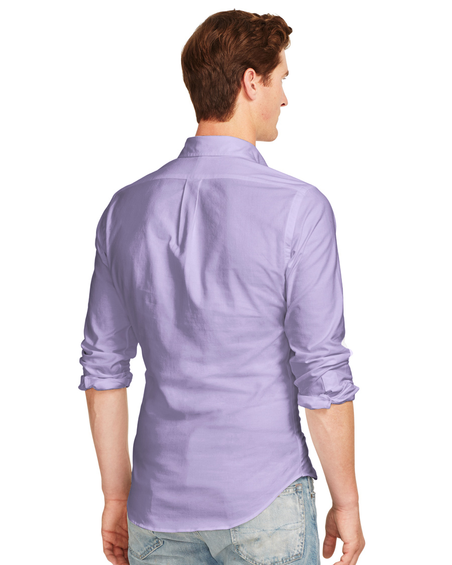 Herre | Skjorter | Polo Ralph Lauren | Slim Fit Oxford Stretch Shirt Violet