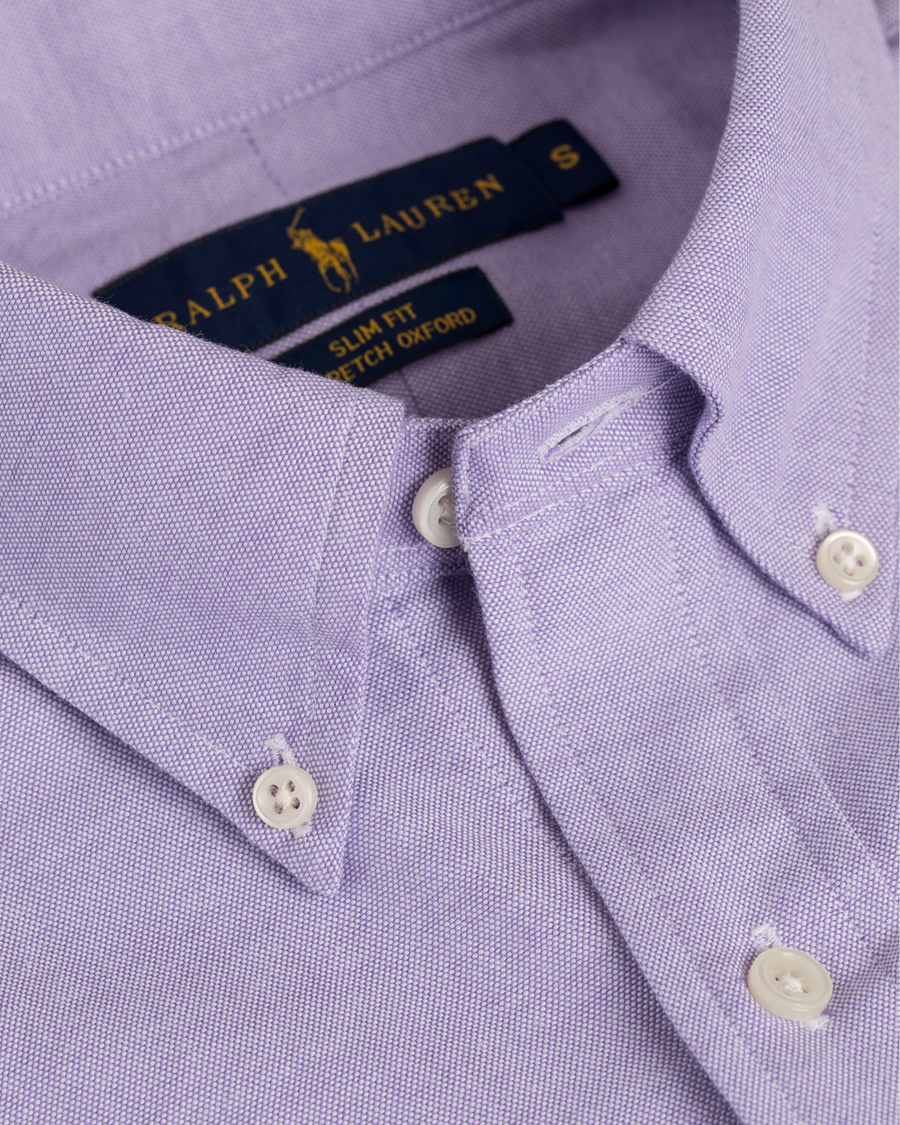 Herre | Skjorter | Polo Ralph Lauren | Slim Fit Oxford Stretch Shirt Violet