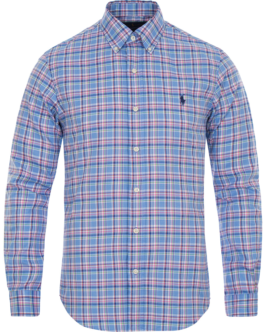 Herre | Skjorter | Polo Ralph Lauren | Slim Fit Luxury Oxford Shirt Blue/Orange