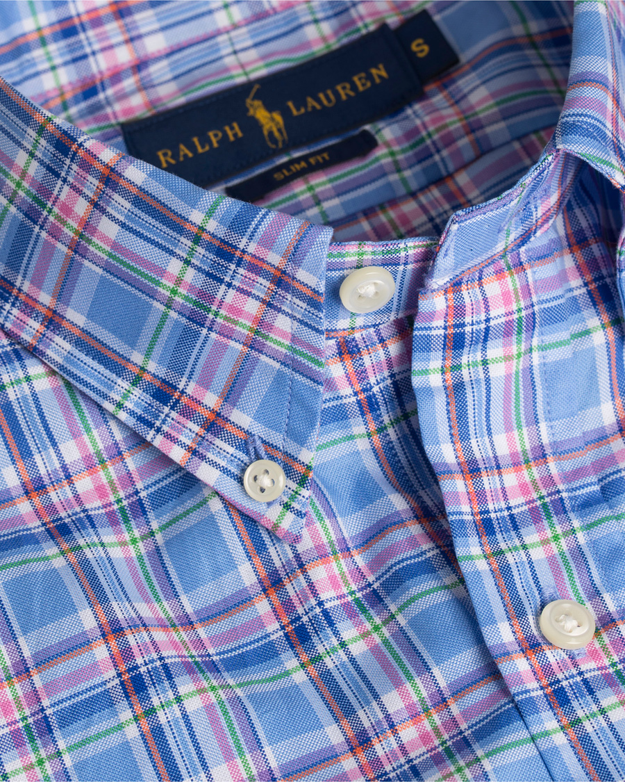 Herre | Skjorter | Polo Ralph Lauren | Slim Fit Luxury Oxford Shirt Blue/Orange