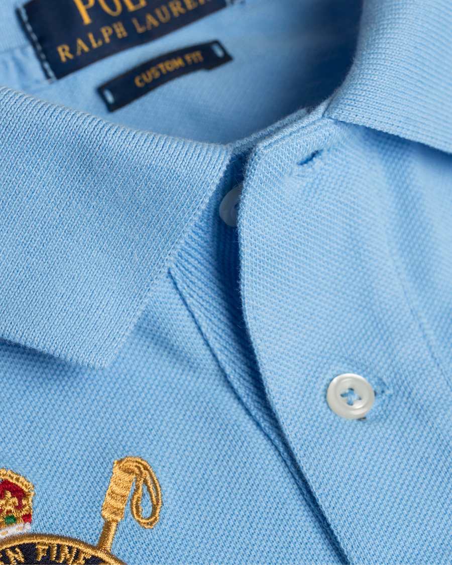 Herre | Polotrøjer | Polo Ralph Lauren | Blackwatch Diagonal Stripe Polo Chatham Blue