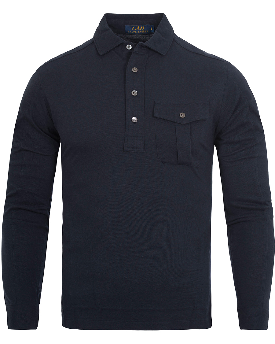 Herre | Trøjer | Polo Ralph Lauren | Moto Military Shirt Sweater Aviator Navy