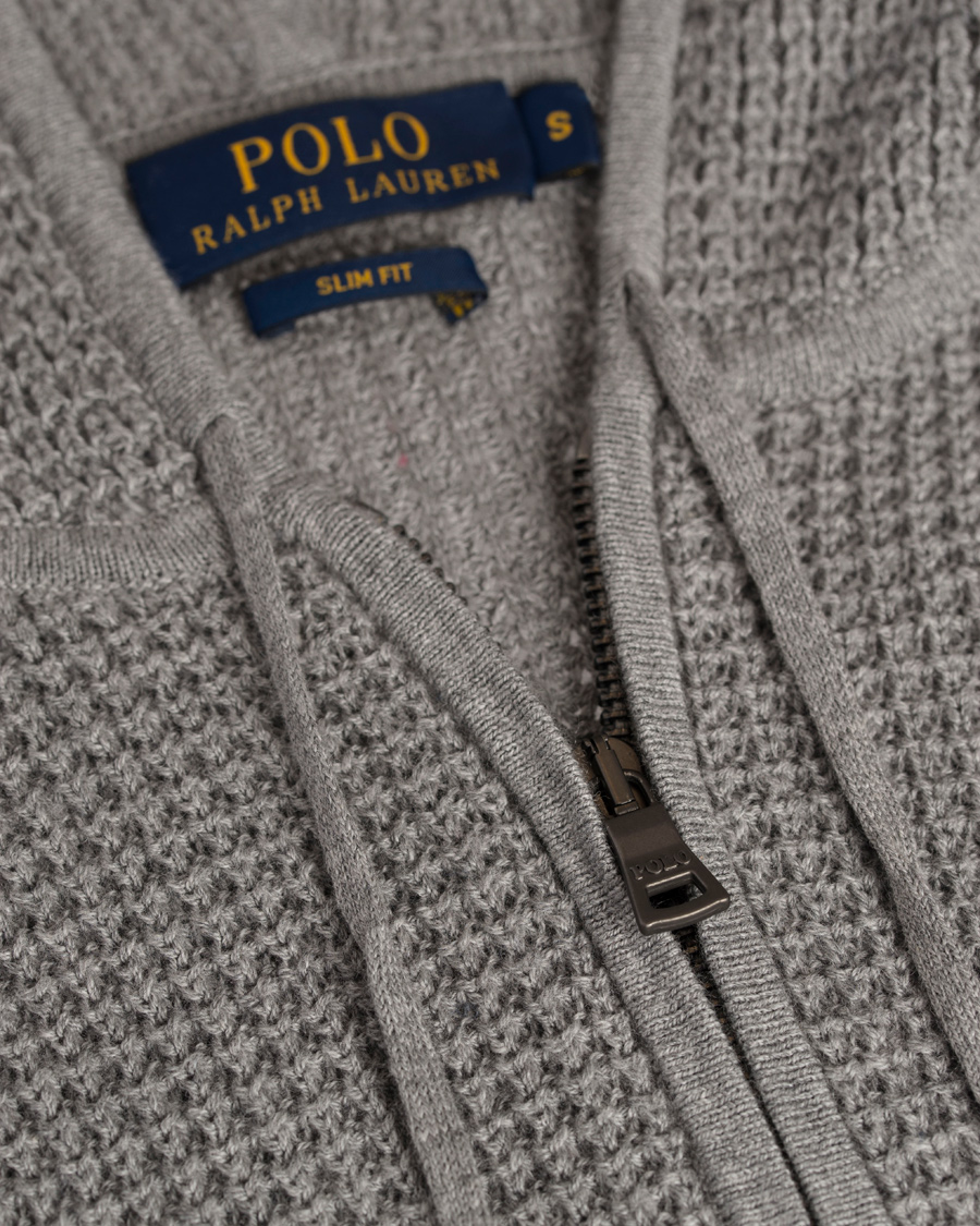 Herre | Trøjer | Polo Ralph Lauren | Cotton/Cashmere Stone Washed Hoodie Medium Grey