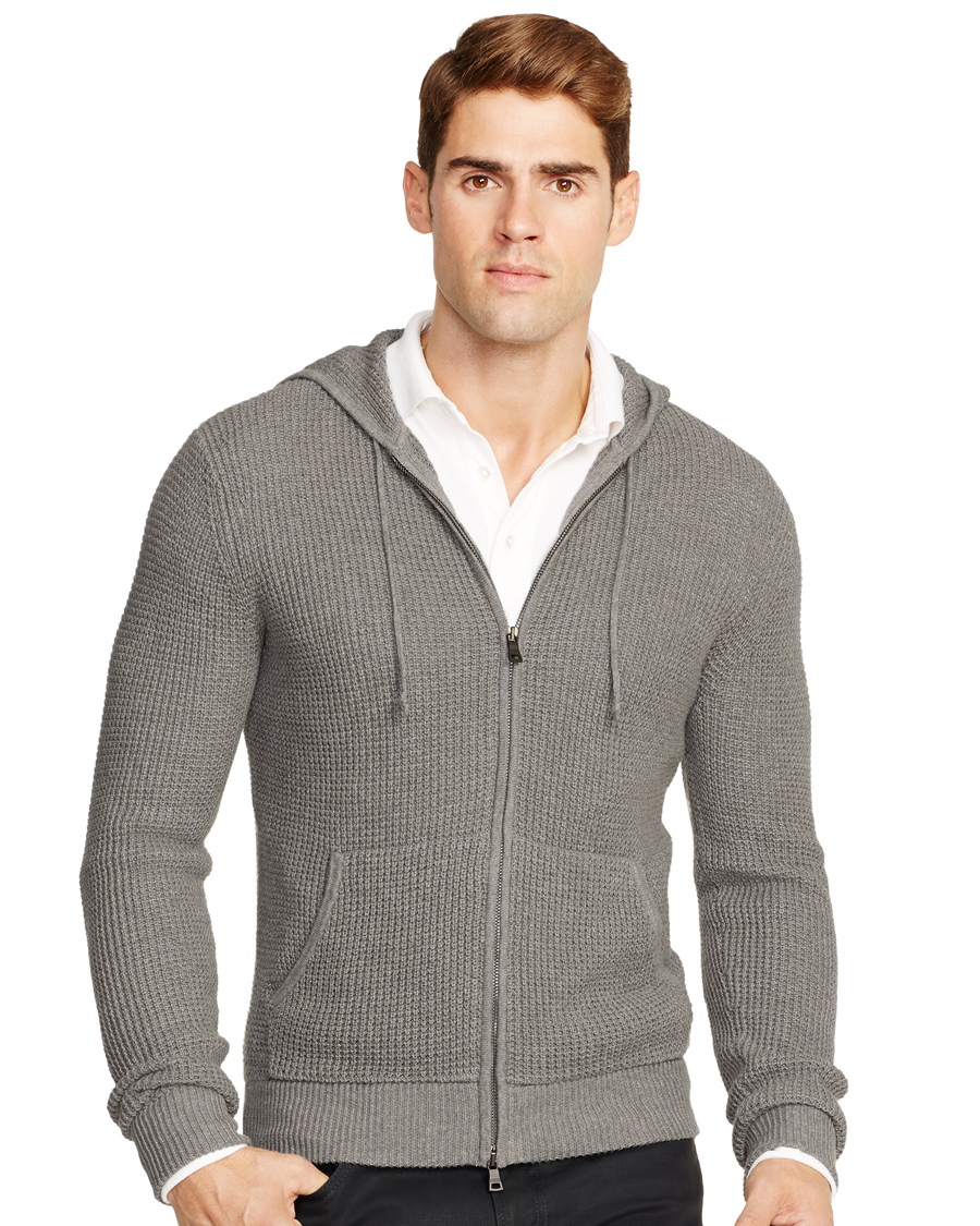Herre | Trøjer | Polo Ralph Lauren | Cotton/Cashmere Stone Washed Hoodie Medium Grey