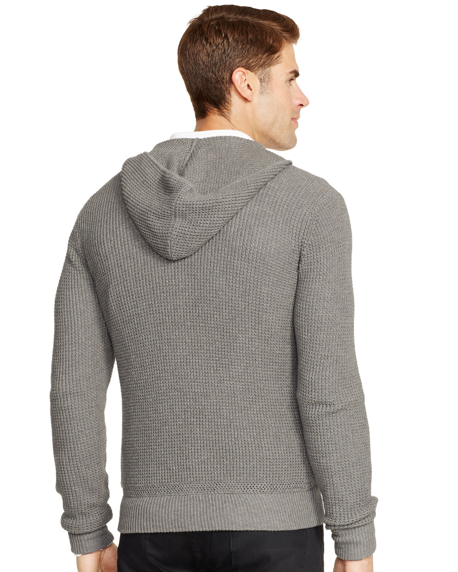 Herre | Trøjer | Polo Ralph Lauren | Cotton/Cashmere Stone Washed Hoodie Medium Grey