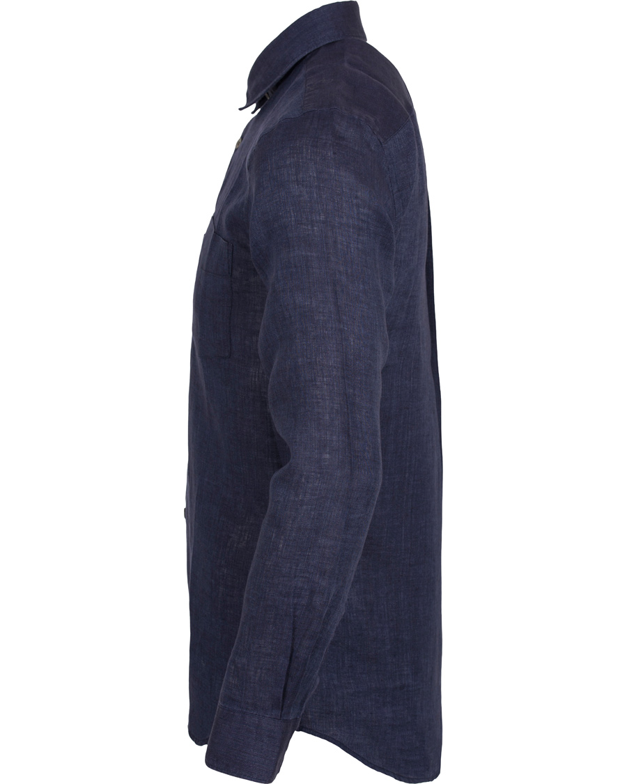 Herre | Skjorter | Aquascutum | Ashby Linnen Shirt Navy