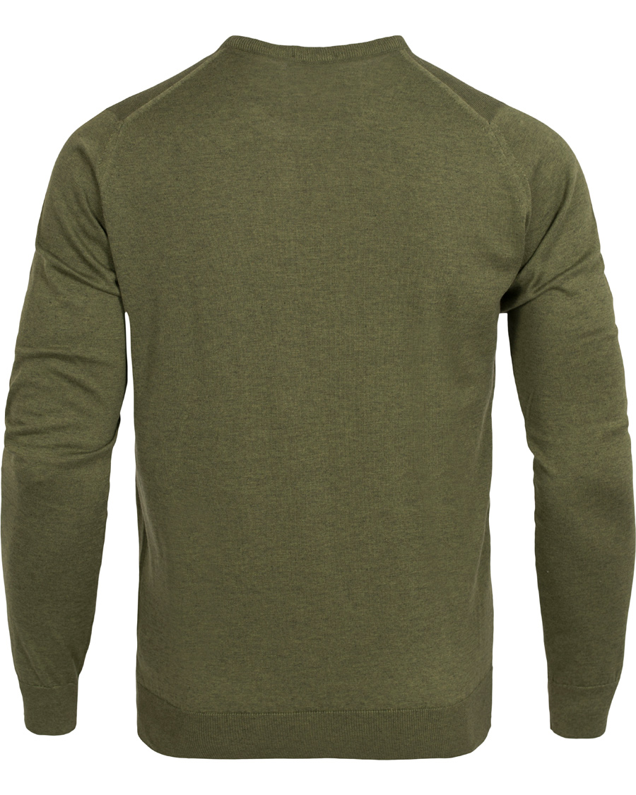 Herre | Trøjer | John Smedley | Luke Slim Fit Sea Island Cotton Pullover Tyrolean Green