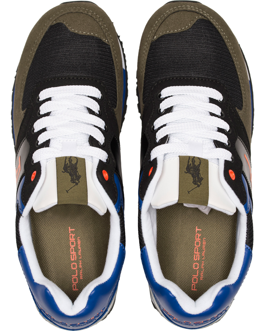 Herre | Polo Sport Ralph Lauren Slaton RL Running Sneaker Black/Orange | Polo Sport Ralph Lauren | Slaton RL Running Sneaker Black/Orange