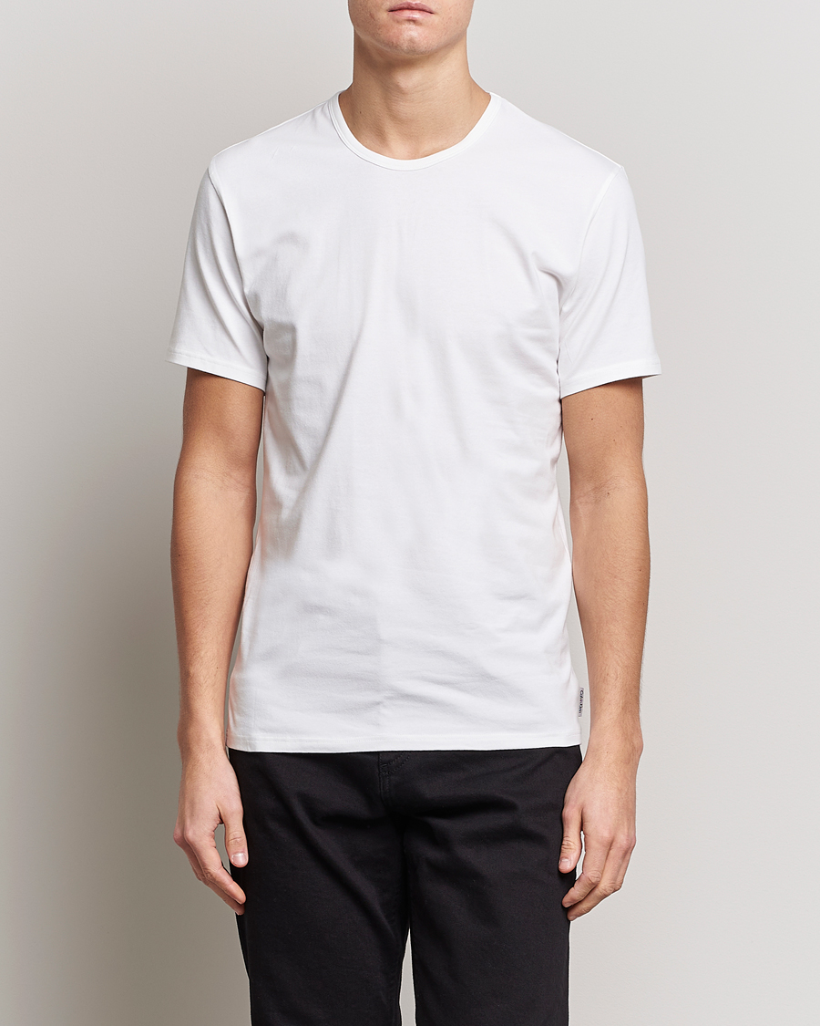 Herre | T-Shirts | Calvin Klein | Cotton Crew Neck Tee 2- Pack White