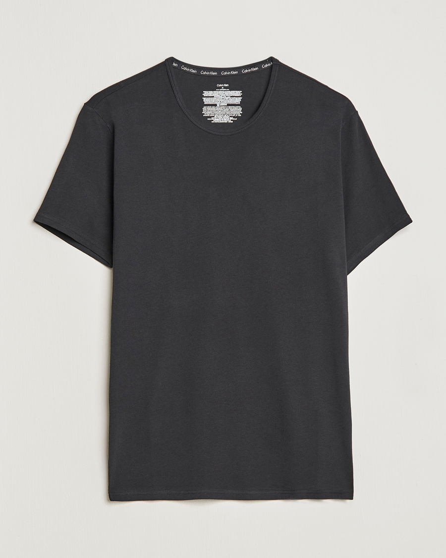 Herre | Sorte t-shirts | Calvin Klein | Cotton Crew Neck Tee 2- Pack Black