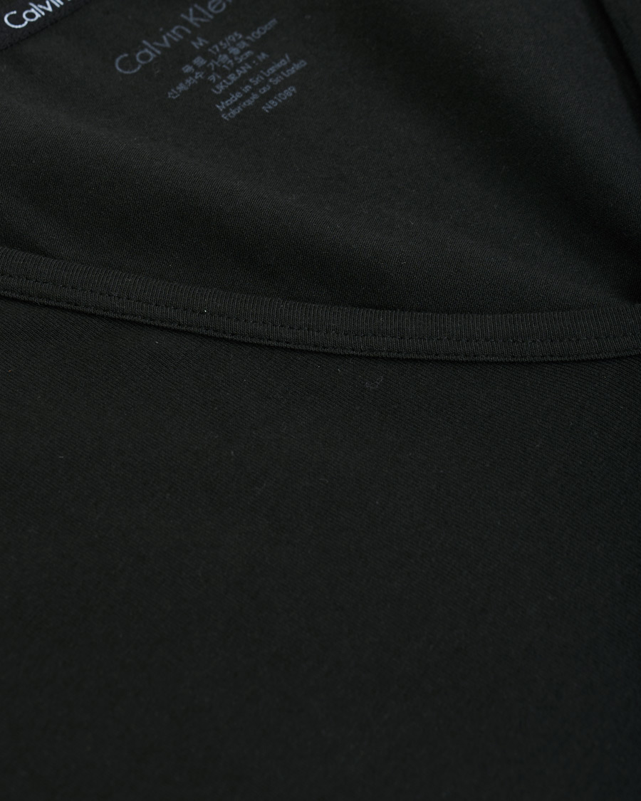 Herre | T-Shirts | Calvin Klein | Cotton V-Neck Tee 2-Pack Black