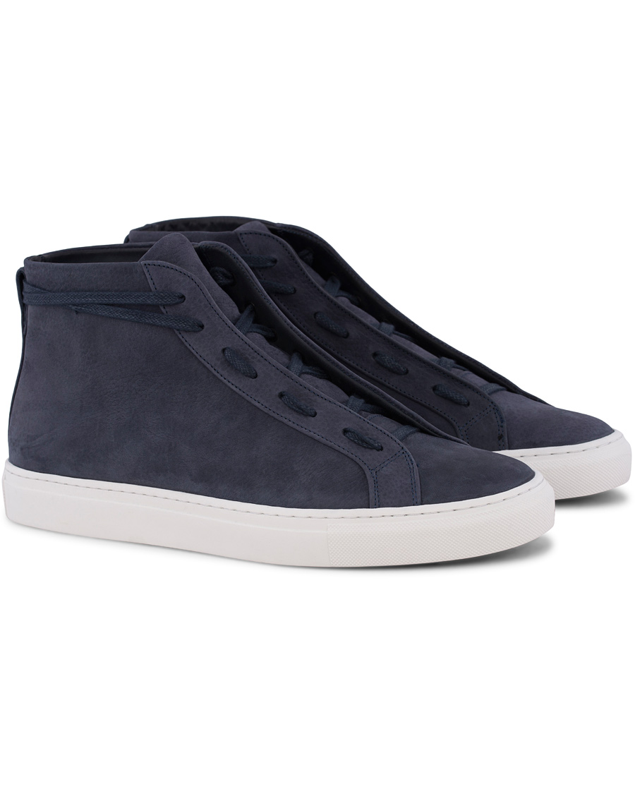 forsendelse Evolve aflevere Filippa K Morgan High Top Sneaker Navy - CareOfCarl.dk