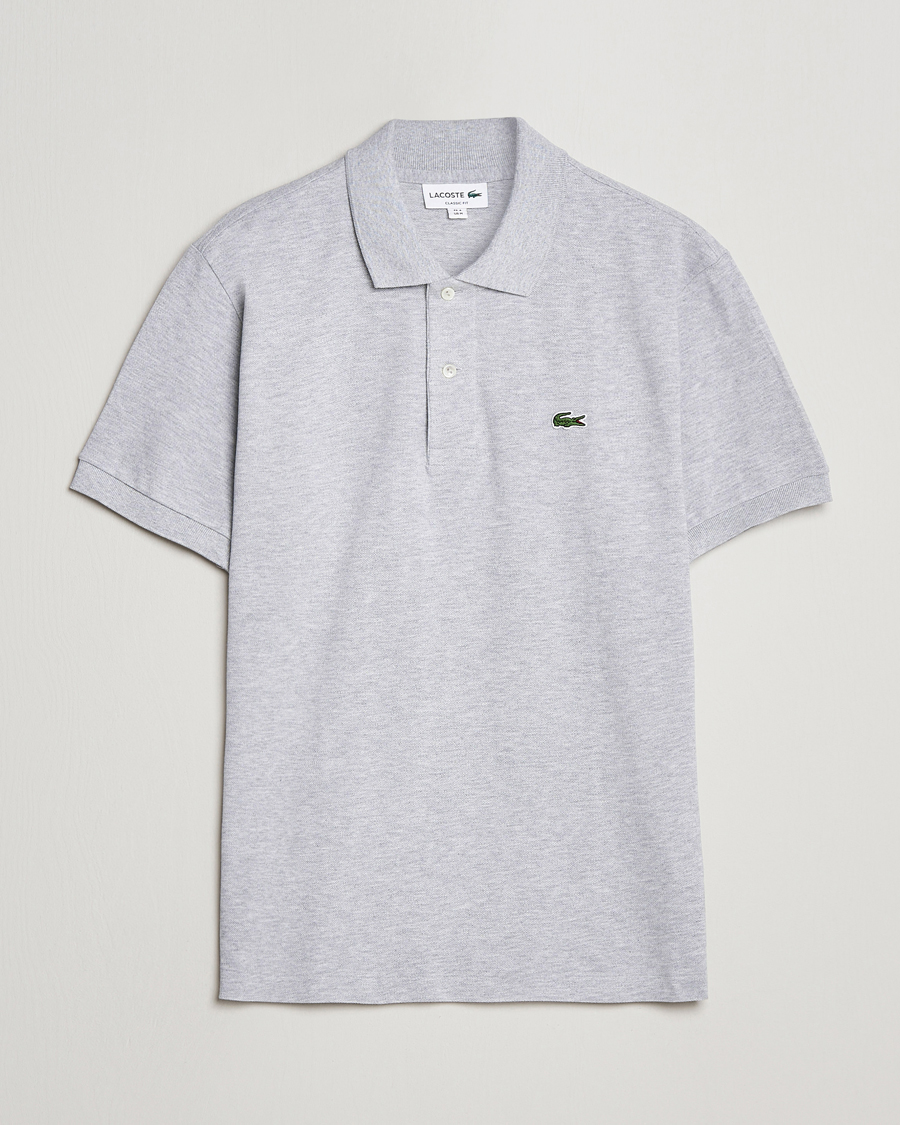 Herre |  | Lacoste | Original Melange Polo Piké Silver Chine