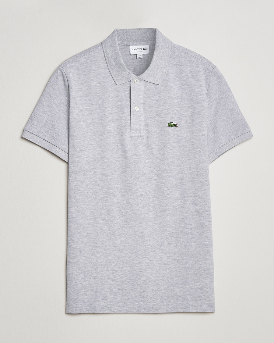 Herre |  | Lacoste | Slim Fit Polo Piké Silver Chine