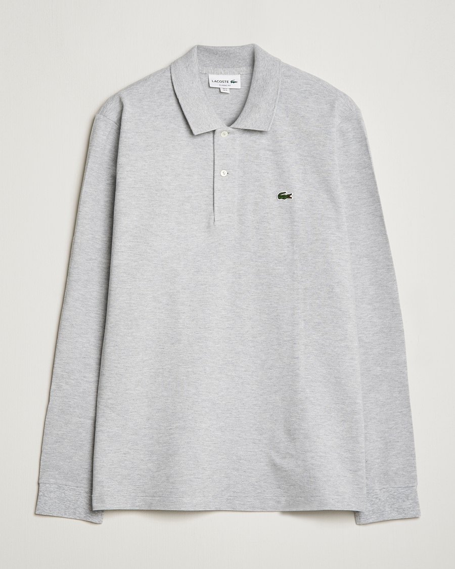 Herre | Polotrøjer | Lacoste | Original Long Sleeve Polo Piké Silver Chine