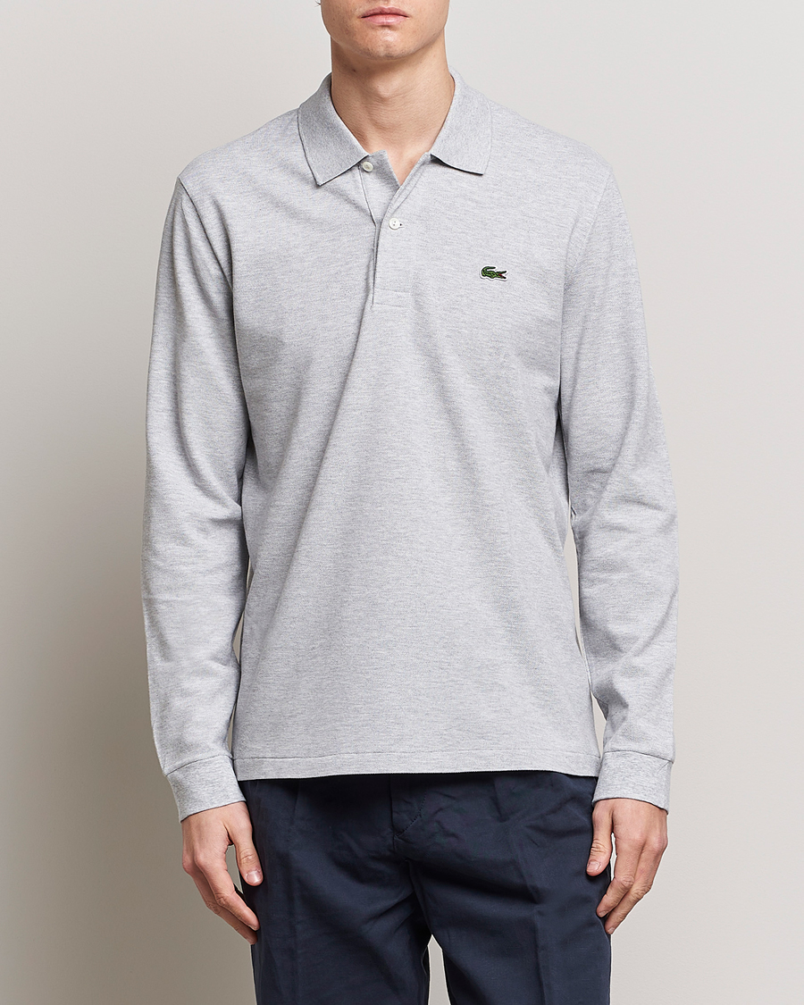 Herre | Polotrøjer | Lacoste | Original Long Sleeve Polo Piké Silver Chine