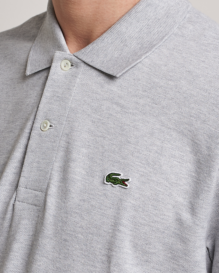 Herre | Polotrøjer | Lacoste | Original Long Sleeve Polo Piké Silver Chine