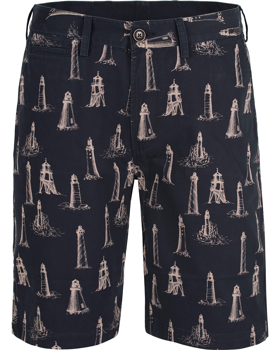 Herre | Shorts | Barbour Lifestyle | Lighthouse Print Shorts Navy