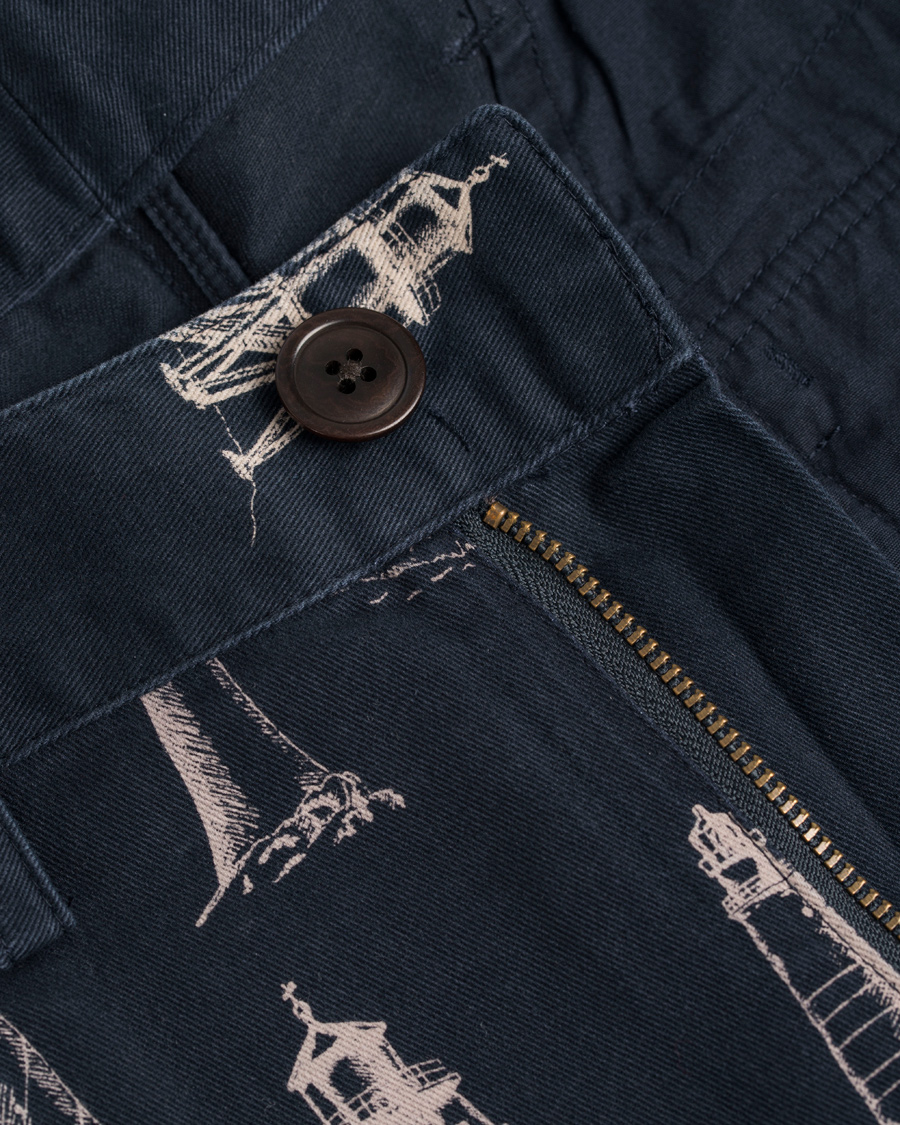 Herre | Shorts | Barbour Lifestyle | Lighthouse Print Shorts Navy