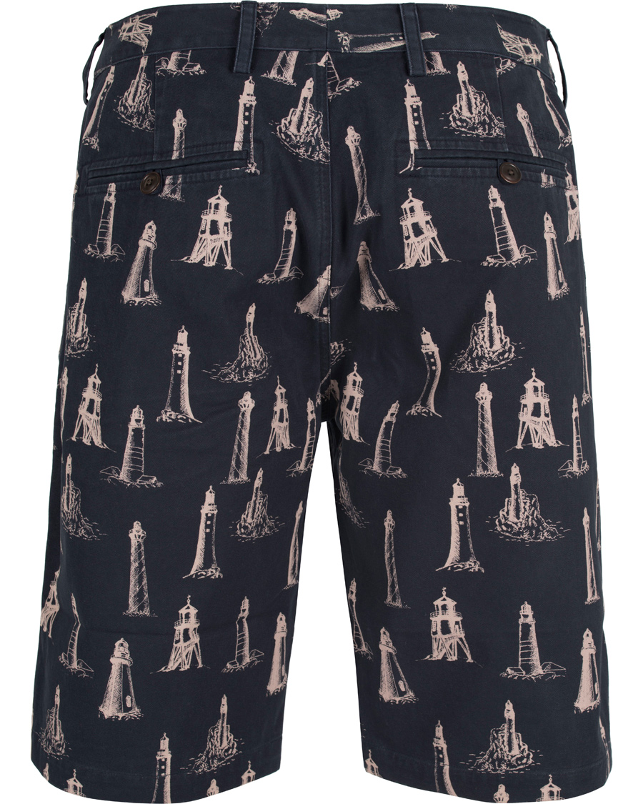 Herre | Shorts | Barbour Lifestyle | Lighthouse Print Shorts Navy
