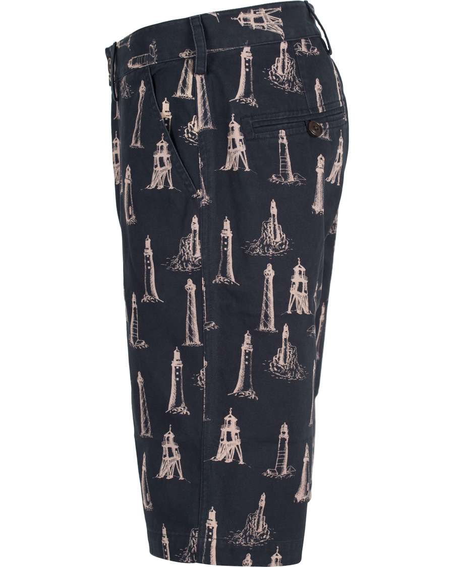 Herre | Shorts | Barbour Lifestyle | Lighthouse Print Shorts Navy