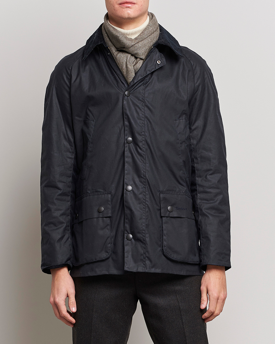 Herre | Jakker | Barbour Lifestyle | Ashby Wax Jacket Navy