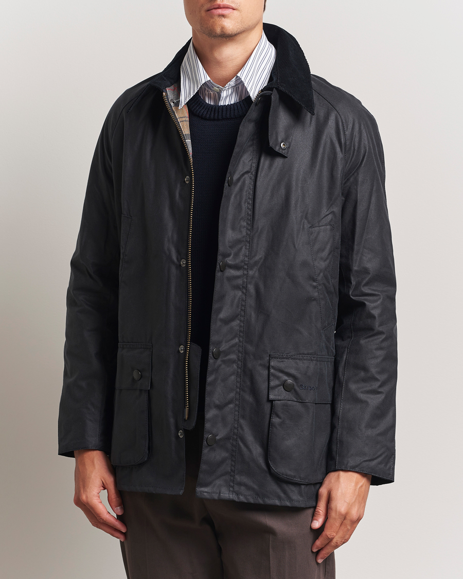 Herre | Jakker | Barbour Lifestyle | Ashby Wax Jacket Navy