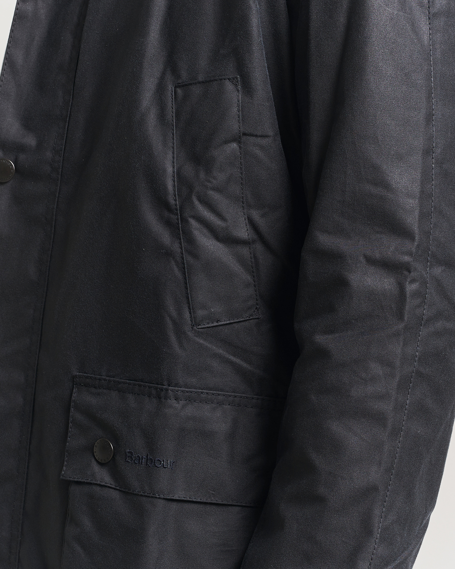 Herre | Jakker | Barbour Lifestyle | Ashby Wax Jacket Navy