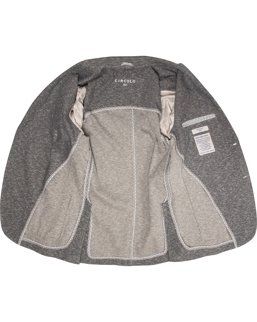 Herre | Blazere & jakker | Circolo 1901 | Jersey Patch Pocket Blazer Jeans Grey